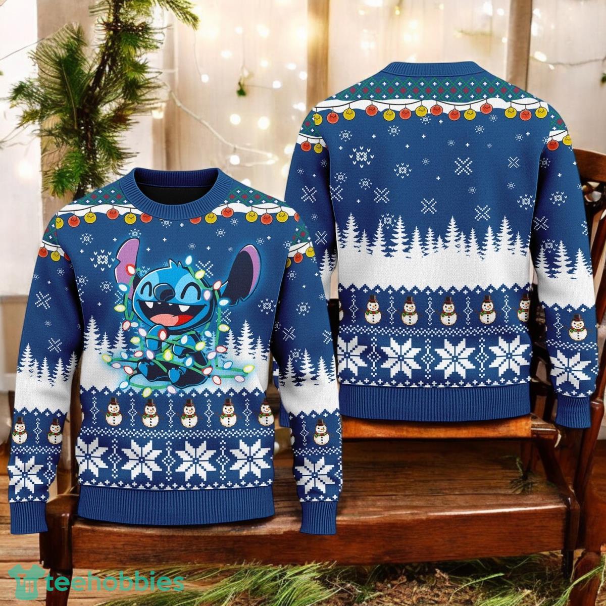 Cute Stitchmas Ugly Christmas Sweater Stitch Movie Character Xmas Holiday Gift image Cute Stitchmas Ugly Christmas Sweater Stitch Movie Character Xmas Holiday Gift Product Photo 1