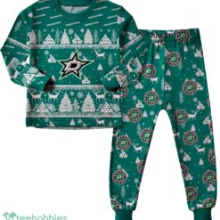 Dallas Stars Christmas Pattern Family Matching Pajamas Sets Best Gift For Christmas image Dallas Stars Christmas Pattern Family Matching Pajamas Sets Best Gift For Christmas Product Photo 4