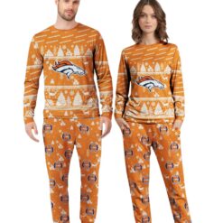 Denver Broncos Christmas Pattern Family Matching Pajamas Sets Best Gift For Christmas image Denver Broncos Christmas Pattern Family Matching Pajamas Sets Best Gift For Christmas Product Photo 3