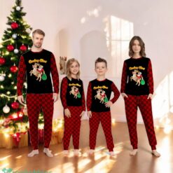 Funny Santa Claus Riding A Reindeer Family Matching Pajama Set image Funny Santa Claus Riding A Reindeer Family Matching Pajama Set Product Photo 3