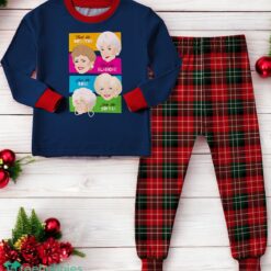 Funny The Golden Girls Think Like Dorothy Love Like Rose Christmas Matching Pajamas Family Set image Funny The Golden Girls Think Like Dorothy Love Like Rose Christmas Matching Pajamas Family Set Product Photo 2