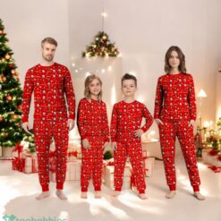 Great Christmas Hello Kitty Pattern Red Family Matching Pajama Set image Great Christmas Hello Kitty Pattern Red Family Matching Pajama Set Product Photo 2