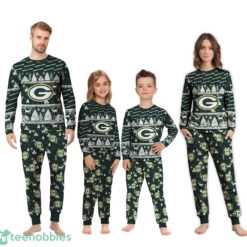 Green Bay Packers Christmas Pattern Family Matching Pajamas Sets Best Gift For Christmas image Green Bay Packers Christmas Pattern Family Matching Pajamas Sets Best Gift For Christmas Product Photo 3