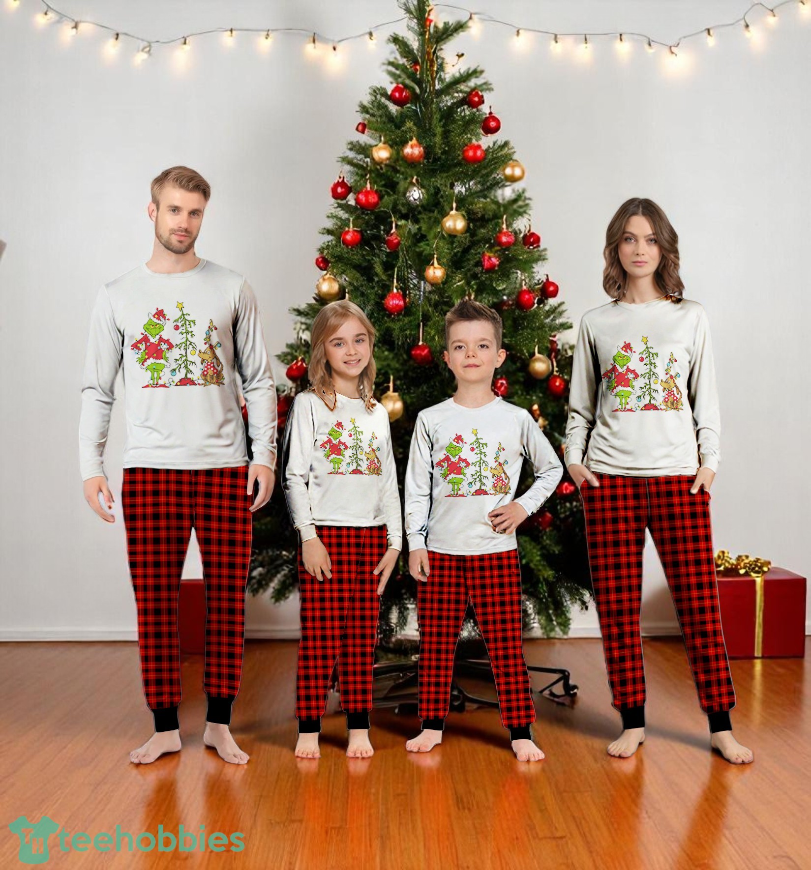 Green Character Grinch Christmas Family Matching Pajama Set Green Character Grinch Christmas Family Matching Pajama Set Product Photo 4