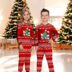 Hello Kittty Christmas Tree Family Matching Pajama Set image Hello Kittty Christmas Tree Family Matching Pajama Set Product Photo 3