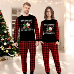 Hello Kitty Christmas Plaid Pajama Pants Family Matching Christmas Pajama Set image Hello Kitty Christmas Plaid Pajama Pants Family Matching Christmas Pajama Set Product Photo 3