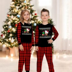Hello Kitty Christmas Plaid Pajama Pants Family Matching Christmas Pajama Set image Hello Kitty Christmas Plaid Pajama Pants Family Matching Christmas Pajama Set Product Photo 4