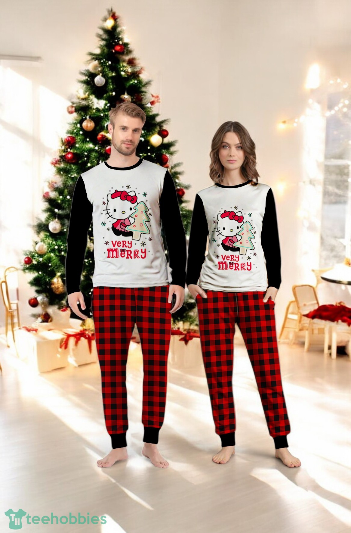 Hello Kitty Verry Merry Family Matching Pajamas Set Hello Kitty Verry Merry Family Matching Pajamas Set Product Photo 1