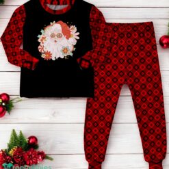 Hippie Santa Groovy Peace Sign Family Matching Pajama Set image Hippie Santa Groovy Peace Sign Family Matching Pajama Set Product Photo 4