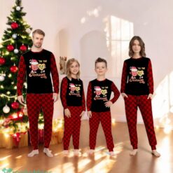 Hot Cocoa Mug and Cookie Tis the Season Groovy Christmas Family Matching Pajama Set image Hot Cocoa Mug and Cookie Tis the Season Groovy Christmas Family Matching Pajama Set Product Photo 4