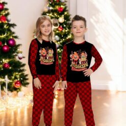 Howdy Christmas Tree and Cooki Family Matching Pajama Set image Howdy Christmas Tree and Cooki Family Matching Pajama Set Product Photo 2