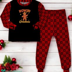 Howdy Gingerbread Man Cowboy Christmas Cowboy Family Matching Pajama Set image Howdy Gingerbread Man Cowboy Christmas Cowboy Family Matching Pajama Set Product Photo 4