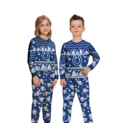 Indianapolis Colts Christmas Pattern Family Matching Pajamas Sets Best Gift For Christmas image Indianapolis Colts Christmas Pattern Family Matching Pajamas Sets Best Gift For Christmas Product Photo 3