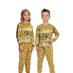 Jacksonville Jaguars Christmas Pattern Family Matching Pajamas Sets Best Gift For Christmas image Jacksonville Jaguars Christmas Pattern Family Matching Pajamas Sets Best Gift For Christmas Product Photo 3