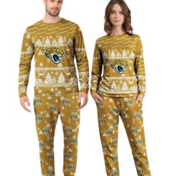 Jacksonville Jaguars Christmas Pattern Family Matching Pajamas Sets Best Gift For Christmas image Jacksonville Jaguars Christmas Pattern Family Matching Pajamas Sets Best Gift For Christmas Product Photo 4