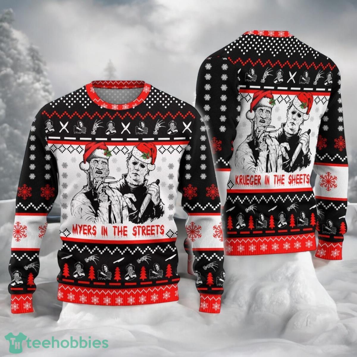 Jason Voorhees Xmas Sweater Horror Movie Christmas 3D Ugly Sweater For Men And Women Jason Voorhees Xmas Sweater Horror Movie Christmas 3D Ugly Sweater For Men And Women Product Photo 1
