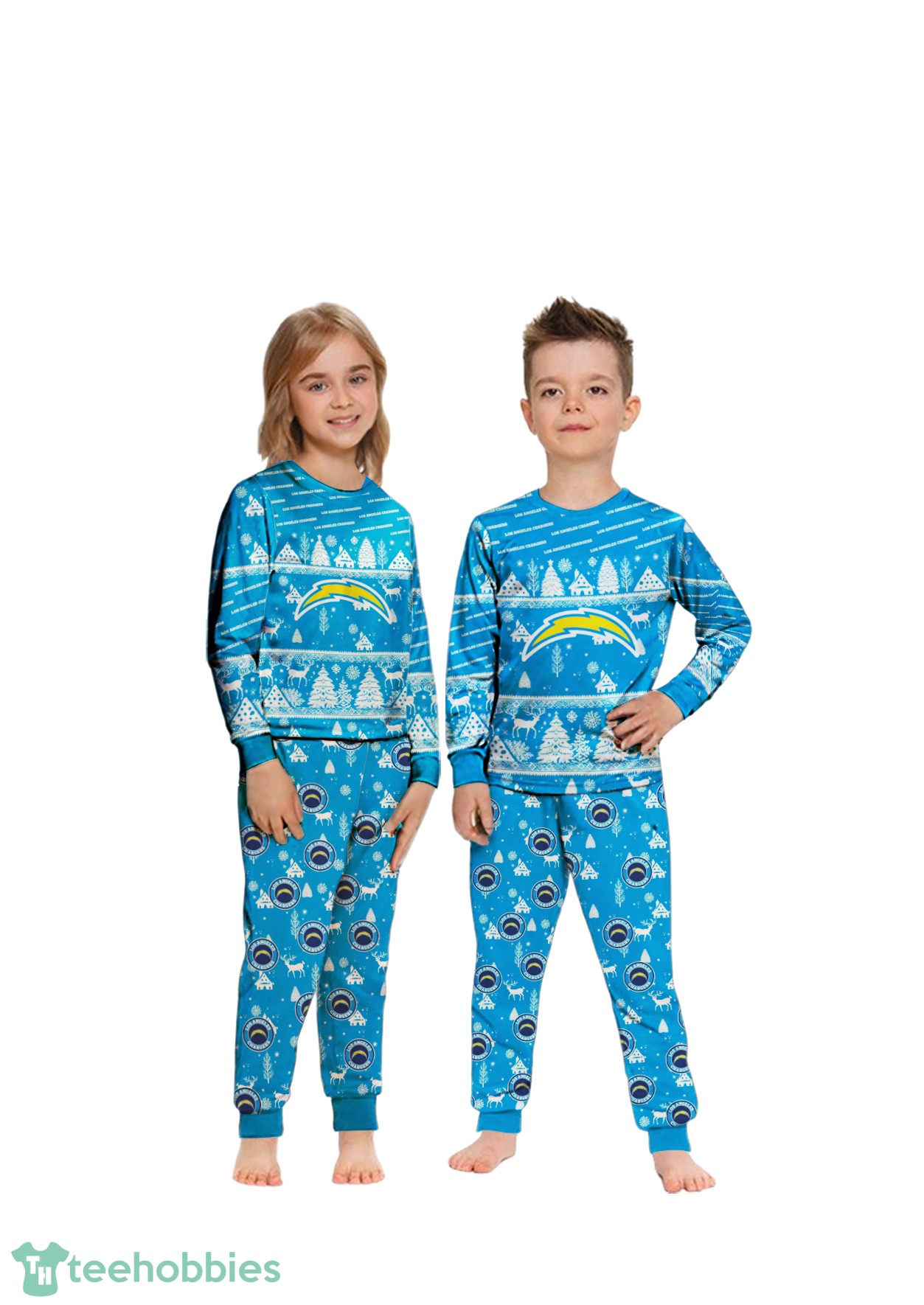 los-angeles-chargers-christmas-pattern-family-matching-pajamas-sets-best-gift-for-christmas-2.jpg Los Angeles Chargers Christmas Pattern Family Matching Pajamas Sets Best Gift For Christmas Product Photo 1