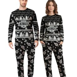 Los Angeles Kings Christmas Pattern Family Matching Pajamas Sets Best Gift For Christmas image Los Angeles Kings Christmas Pattern Family Matching Pajamas Sets Best Gift For Christmas Product Photo 3