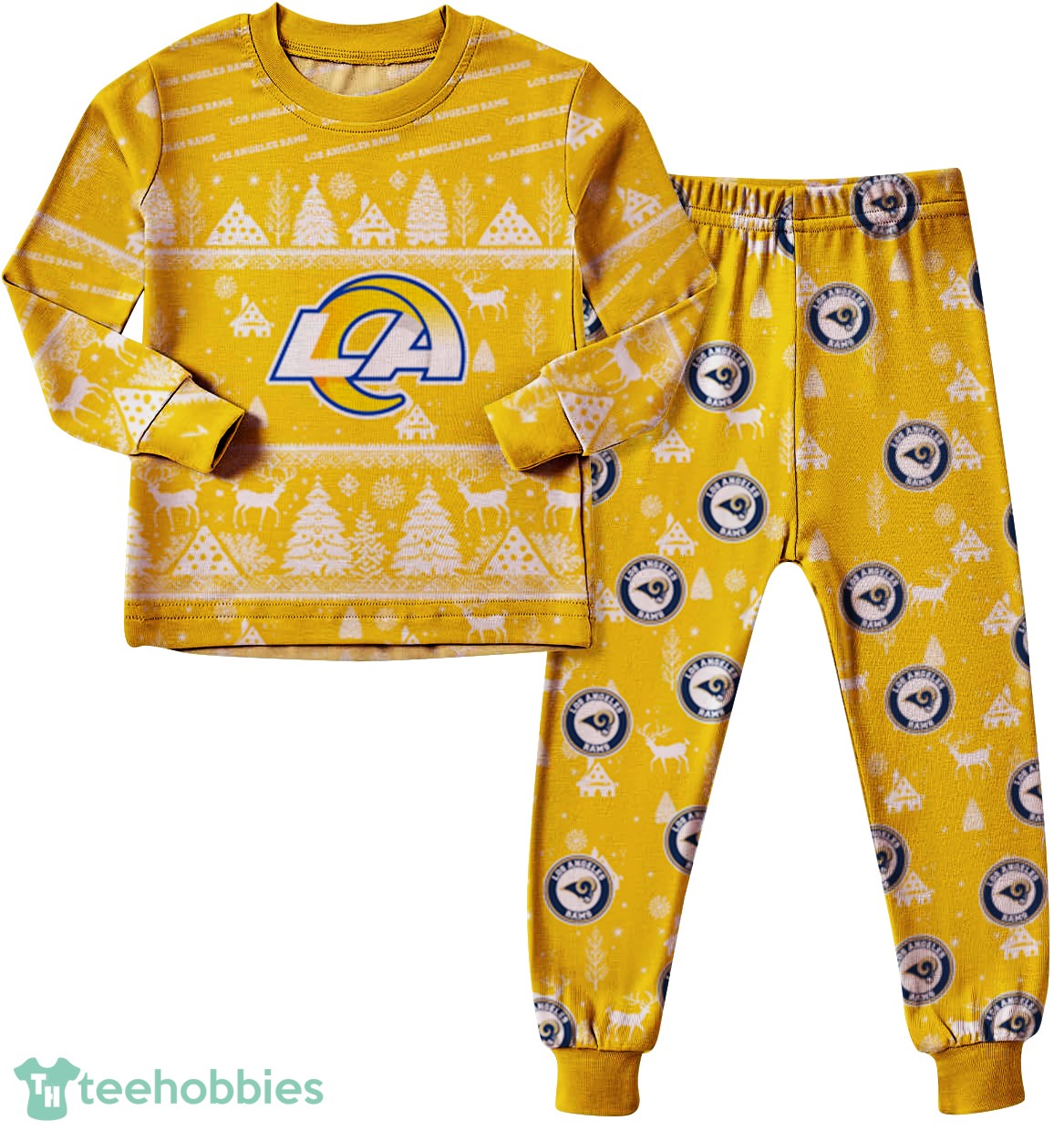 los-angeles-rams-christmas-pattern-family-matching-pajamas-sets-best-gift-for-christmas-3.jpg Los Angeles Rams Christmas Pattern Family Matching Pajamas Sets Best Gift For Christmas Product Photo 1