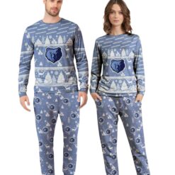 Memphis Grizzlies Christmas Pattern Family Matching Pajamas Sets Best Gift For Christmas image Memphis Grizzlies Christmas Pattern Family Matching Pajamas Sets Best Gift For Christmas Product Photo 4