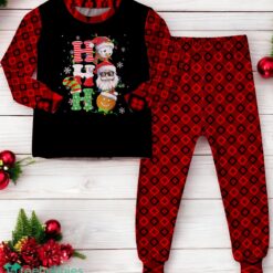Merry Christmas Funny Hohoho Santa Snowman Bingerbread Family Matching Pajama Set image Merry Christmas Funny Hohoho Santa Snowman Bingerbread Family Matching Pajama Set Product Photo 2