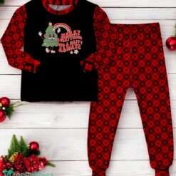 Merry Everything and A Happy Always Rainbow Christmas Tree Family Matching Pajama Set image Merry Everything and A Happy Always Rainbow Christmas Tree Family Matching Pajama Set Product Photo 2