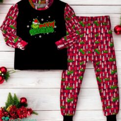 Merry Grinchmas The Grinch Christmas Plaid Pattern Family Matching Pajamas Set image Merry Grinchmas The Grinch Christmas Plaid Pattern Family Matching Pajamas Set Product Photo 2