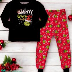 Merry Grinchmas To All The Grinch Couple Family Matching Pajamas Set image Merry Grinchmas To All The Grinch Couple Family Matching Pajamas Set Product Photo 4