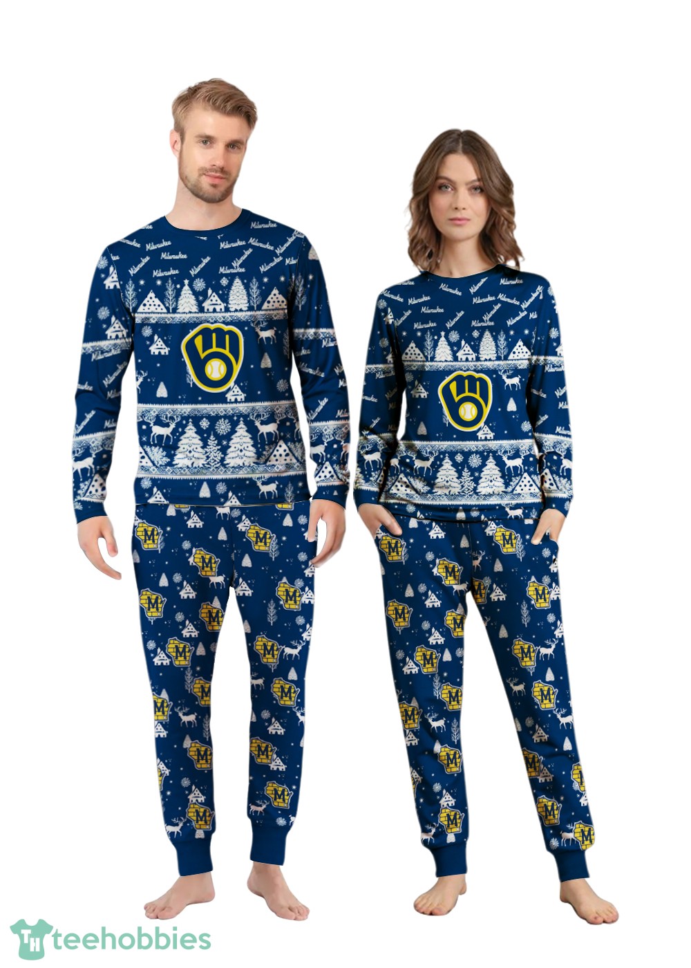 milwaukee-brewers-mlb-christmas-pattern-family-matching-pajamas-sets-best-gift-for-christmas.jpg Milwaukee Brewers MLB Christmas Pattern Family Matching Pajamas Sets Best Gift For Christmas Product Photo 1
