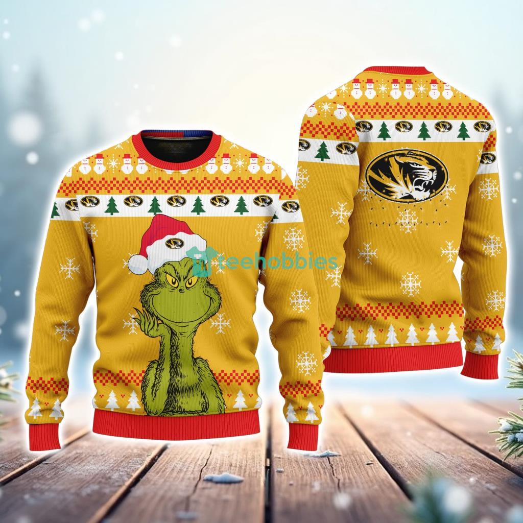 Missouri Tigers NCAA The Grinch Funny Merry Christmas Uglly Sweater 3D New Trend image Missouri Tigers NCAA The Grinch Funny Merry Christmas Uglly Sweater 3D New Trend Product Photo 1