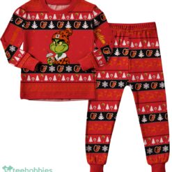 MLB Grinch Baltimore Orioles MLB Custom Name Christmas Knitting Pattern Matching Family Pajamas Set image MLB Grinch Baltimore Orioles MLB Custom Name Christmas Knitting Pattern Matching Family Pajamas Set Product Photo 2