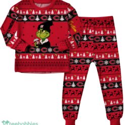 MLB Grinch Cincinnati Reds MLB Custom Name Christmas Knitting Pattern Matching Family Pajamas Set image MLB Grinch Cincinnati Reds MLB Custom Name Christmas Knitting Pattern Matching Family Pajamas Set Product Photo 2