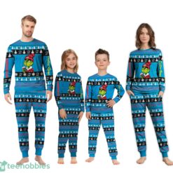 MLB Grinch Miami Marlins MLB Custom Name Christmas Knitting Pattern Matching Family Pajamas Set image MLB Grinch Miami Marlins MLB Custom Name Christmas Knitting Pattern Matching Family Pajamas Set Product Photo 4