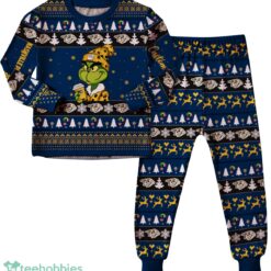 MLB Grinch Nashville Predators Custom Name Christmas Knitting Pattern Matching Family Pajamas Set image MLB Grinch Nashville Predators Custom Name Christmas Knitting Pattern Matching Family Pajamas Set Product Photo 4