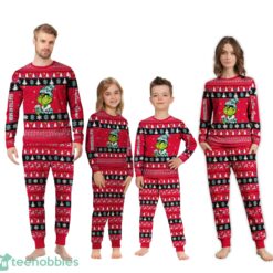 MLB Grinch Seattle Kraken Custom Name Christmas Knitting Pattern Matching Family Pajamas Set image MLB Grinch Seattle Kraken Custom Name Christmas Knitting Pattern Matching Family Pajamas Set Product Photo 4