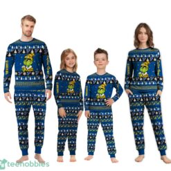 MLB Grinch St Louis Blues Custom Name Christmas Knitting Pattern Matching Family Pajamas Set image MLB Grinch St Louis Blues Custom Name Christmas Knitting Pattern Matching Family Pajamas Set Product Photo 2