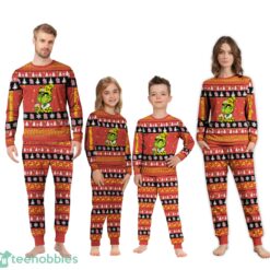 MLB Grinch St Louis Cardinals MLB Custom Name Christmas Knitting Pattern Matching Family Pajamas Set image MLB Grinch St Louis Cardinals MLB Custom Name Christmas Knitting Pattern Matching Family Pajamas Set Product Photo 2