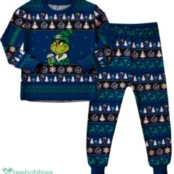 MLB Grinch Vancouver Canucks Custom Name Christmas Knitting Pattern Matching Family Pajamas Set image MLB Grinch Vancouver Canucks Custom Name Christmas Knitting Pattern Matching Family Pajamas Set Product Photo 4