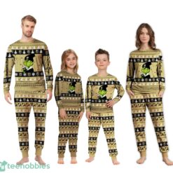 MLB Grinch Vegas Golden Knights Custom Name Christmas Knitting Pattern Matching Family Pajamas Set image MLB Grinch Vegas Golden Knights Custom Name Christmas Knitting Pattern Matching Family Pajamas Set Product Photo 4