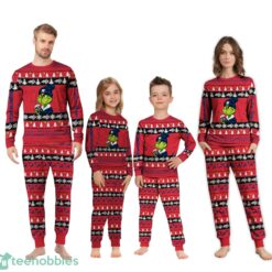 MLB Grinch Washington Capitals Custom Name Christmas Knitting Pattern Matching Family Pajamas Set image MLB Grinch Washington Capitals Custom Name Christmas Knitting Pattern Matching Family Pajamas Set Product Photo 2