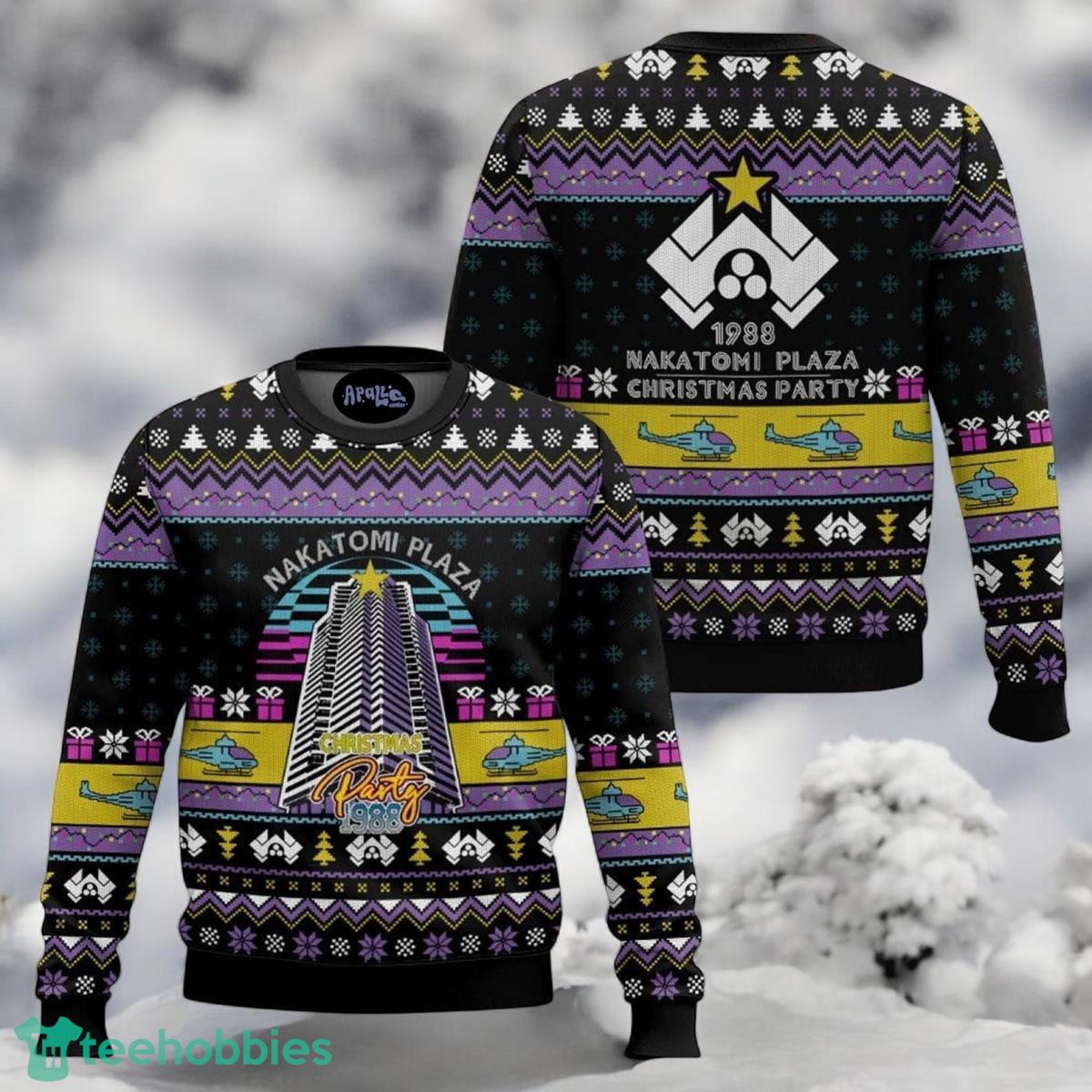 Nakatomi Plaza Christmas Party 1988 Die Hard Christmas 3D Ugly Sweater For Men And Women image Nakatomi Plaza Christmas Party 1988 Die Hard Christmas 3D Ugly Sweater For Men And Women Product Photo 1