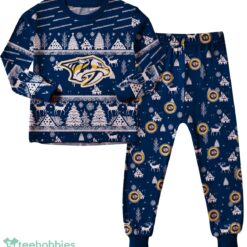 Nashville Predators Christmas Pattern Family Matching Pajamas Sets Best Gift For Christmas image Nashville Predators Christmas Pattern Family Matching Pajamas Sets Best Gift For Christmas Product Photo 2