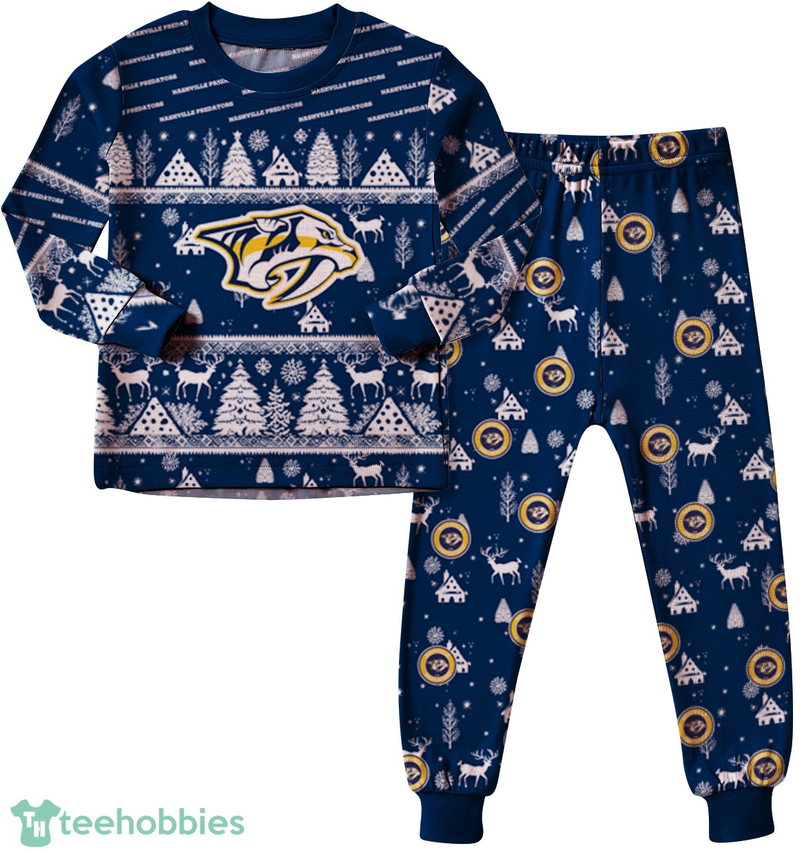 nashville-predators-christmas-pattern-family-matching-pajamas-sets-best-gift-for-christmas-3.jpg Nashville Predators Christmas Pattern Family Matching Pajamas Sets Best Gift For Christmas Product Photo 2