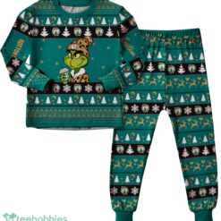 NBA Grinch Boston Celtics Custom Name Christmas Knitting Pattern Matching Family Pajamas Set image NBA Grinch Boston Celtics Custom Name Christmas Knitting Pattern Matching Family Pajamas Set Product Photo 3