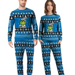 NBA Grinch Dallas Mavericks Custom Name Christmas Knitting Pattern Matching Family Pajamas Set image NBA Grinch Dallas Mavericks Custom Name Christmas Knitting Pattern Matching Family Pajamas Set Product Photo 2