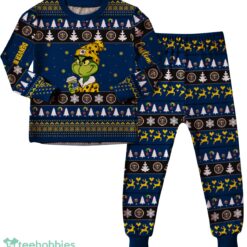 NBA Grinch Denver Nuggets Custom Name Christmas Knitting Pattern Matching Family Pajamas Set image NBA Grinch Denver Nuggets Custom Name Christmas Knitting Pattern Matching Family Pajamas Set Product Photo 4
