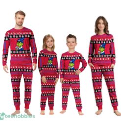 NBA Grinch Detroit Pistons Custom Name Christmas Knitting Pattern Matching Family Pajamas Set image NBA Grinch Detroit Pistons Custom Name Christmas Knitting Pattern Matching Family Pajamas Set Product Photo 4