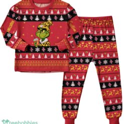 NBA Grinch Houston Rockets Custom Name Christmas Knitting Pattern Matching Family Pajamas Set image NBA Grinch Houston Rockets Custom Name Christmas Knitting Pattern Matching Family Pajamas Set Product Photo 2