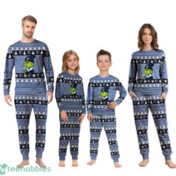 NBA Grinch Memphis Grizzlies Custom Name Christmas Knitting Pattern Matching Family Pajamas Set image NBA Grinch Memphis Grizzlies Custom Name Christmas Knitting Pattern Matching Family Pajamas Set Product Photo 4