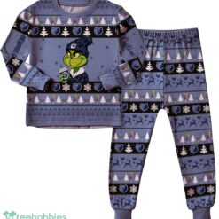 NBA Grinch Memphis Grizzlies Custom Name Christmas Knitting Pattern Matching Family Pajamas Set image NBA Grinch Memphis Grizzlies Custom Name Christmas Knitting Pattern Matching Family Pajamas Set Product Photo 2